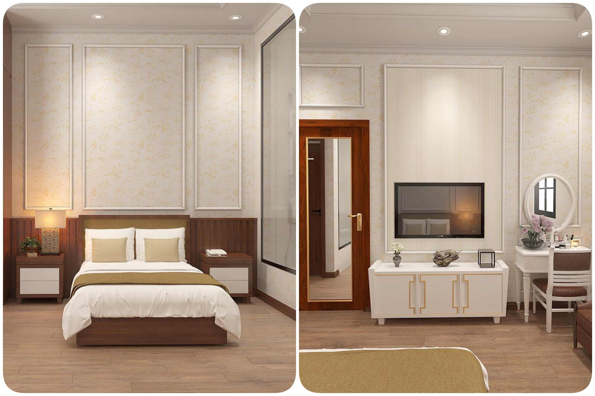 Phòng deluxe với lối thiết kế ấn tượng